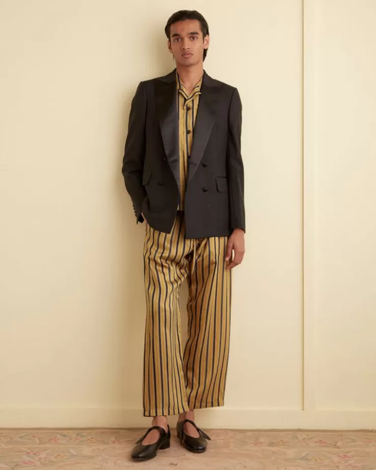 Online BODE Alumni Stripe Pajama Pants Yellow