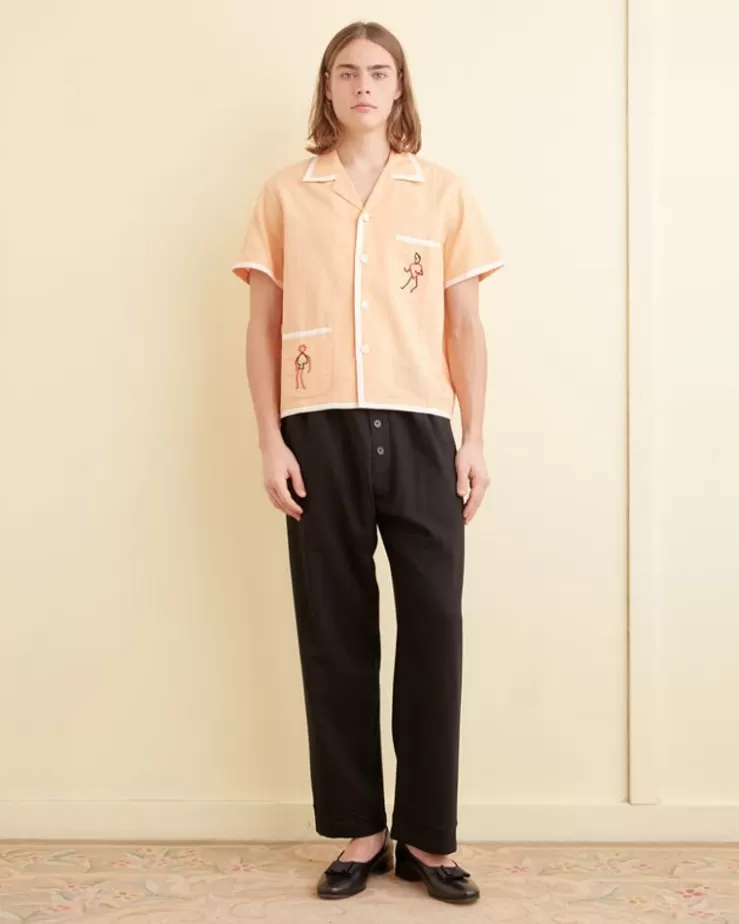 Hot BODE Beaded Blackjack Short Sleeve Shirt Sherbet