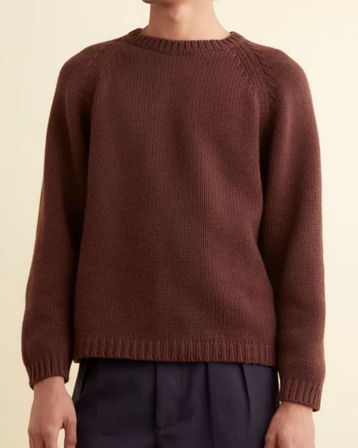 Discount BODE Cashmere Crewneck - Cinnabar