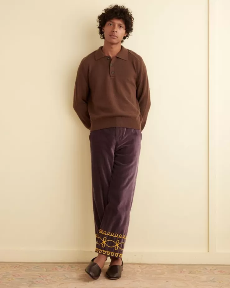 Fashion BODE Cashmere Polo - Brown