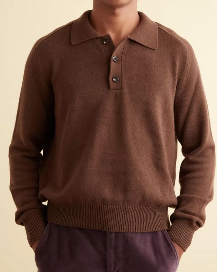 Fashion BODE Cashmere Polo - Brown