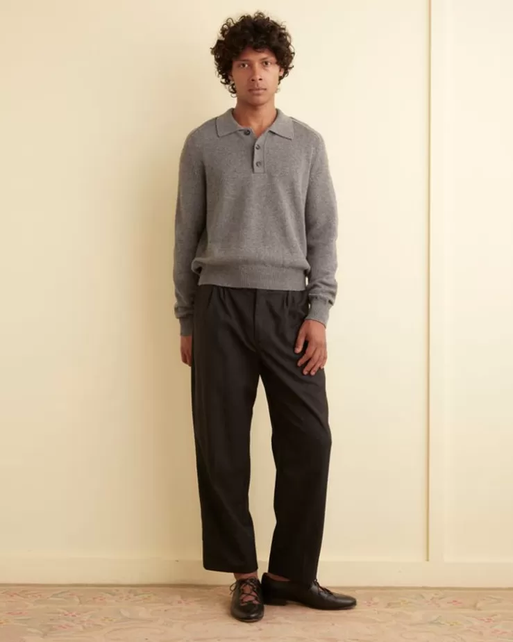 Sale BODE Cashmere Polo - Grey