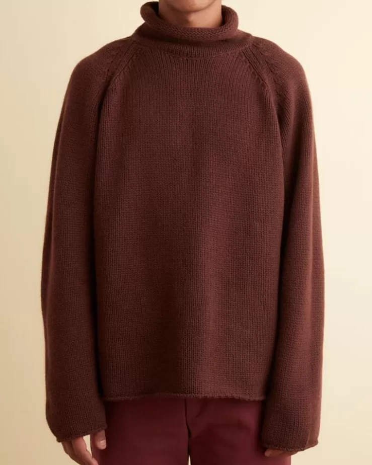 New BODE Cashmere Rollneck - Cinnabar