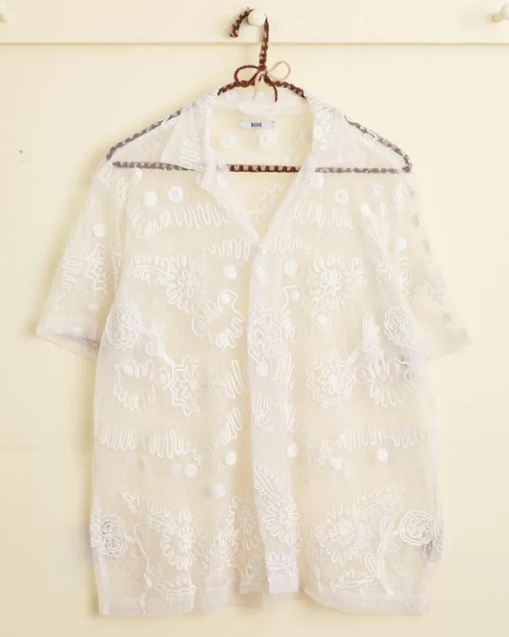 Outlet BODE Contour Ribbon Short Sleeve Shirt