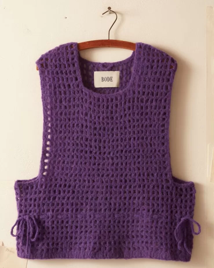 Online BODE Crochet Vest - Purple