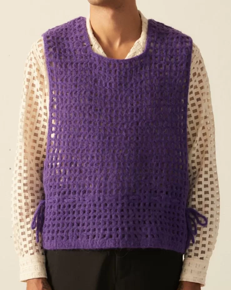 Online BODE Crochet Vest - Purple