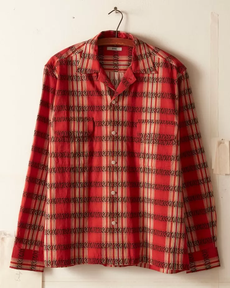 Outlet BODE Curran Stripe Long Sleeve Shirt