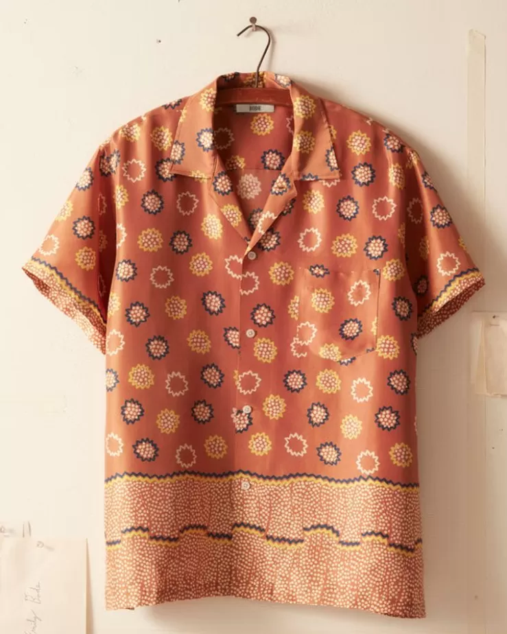 Outlet BODE Dotted Border Short Sleeve Shirt