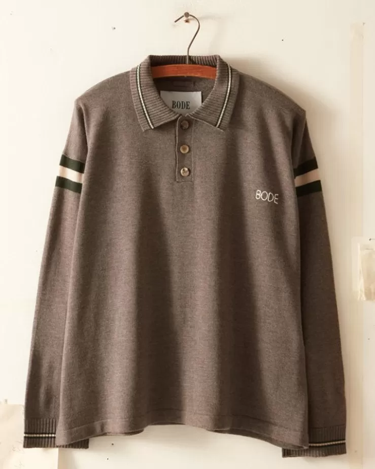 Flash Sale BODE Duotone Stripe Cycling Polo - Grey