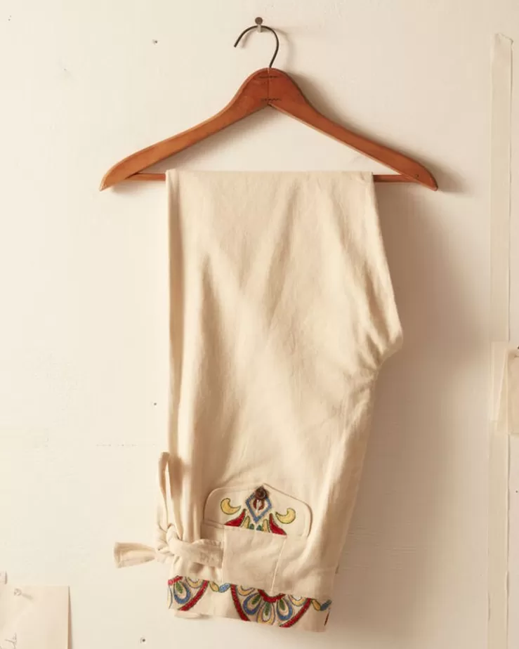 Shop BODE Embroidered Carnival Trousers