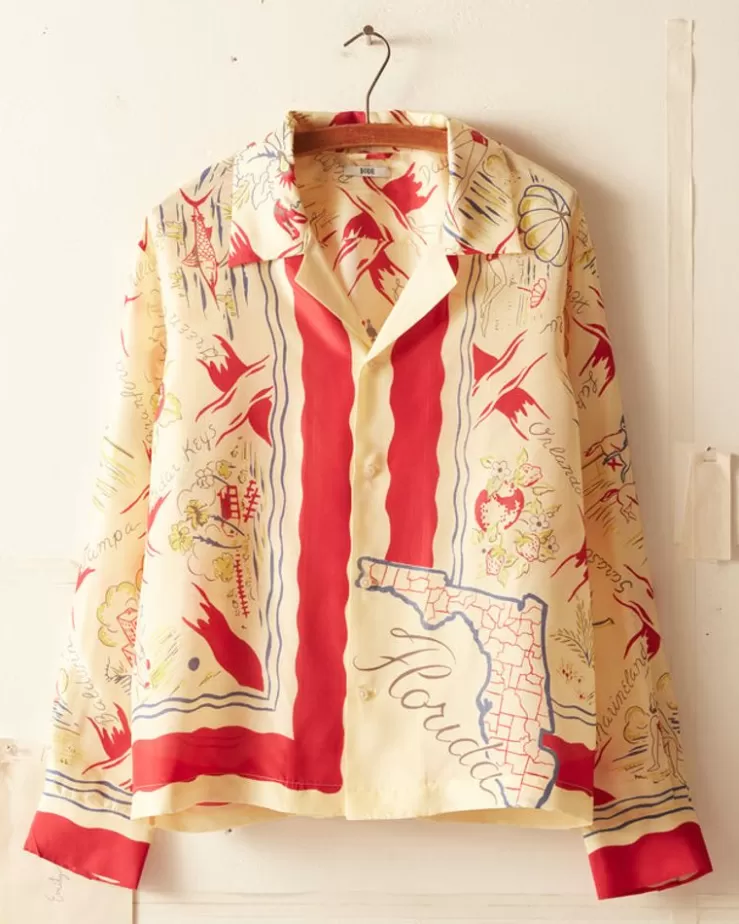 Discount BODE Florida Map Long Sleeve Shirt