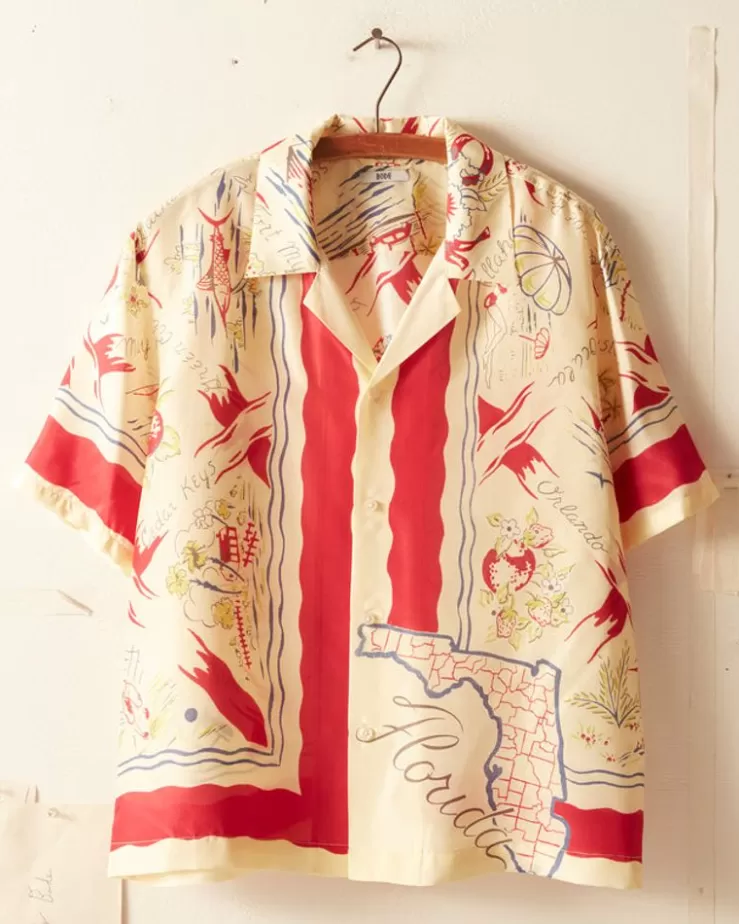 Hot BODE Florida Map Short Sleeve Shirt