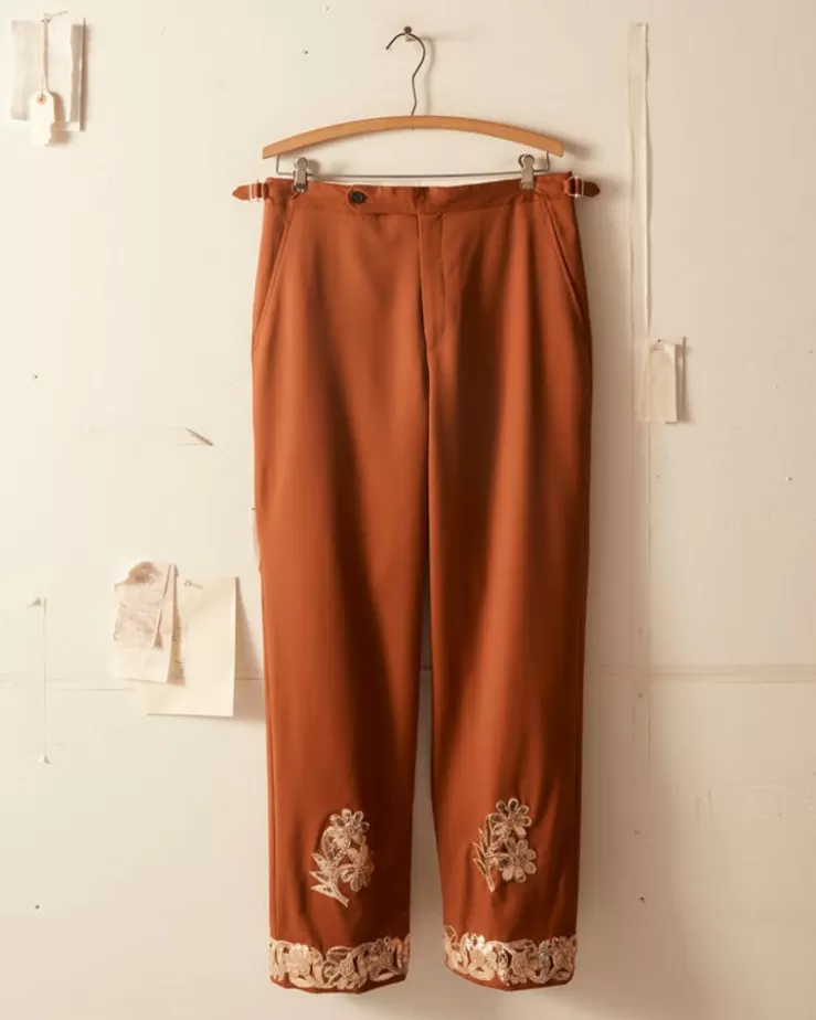 Sale BODE Gilded Floral Suiting Trouser