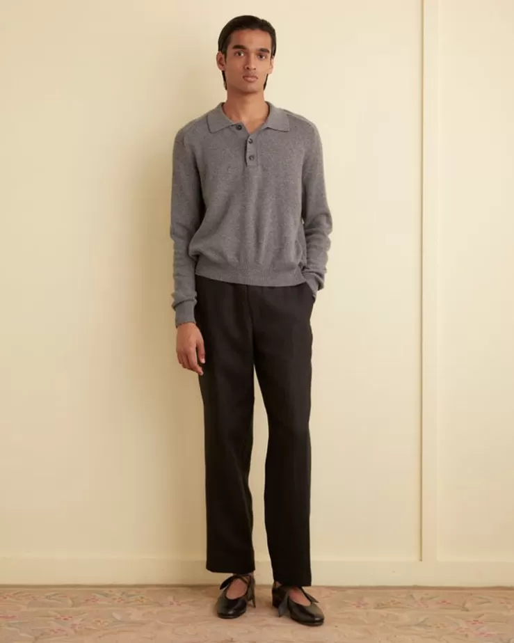 Sale BODE Linen Suiting Trousers - Black