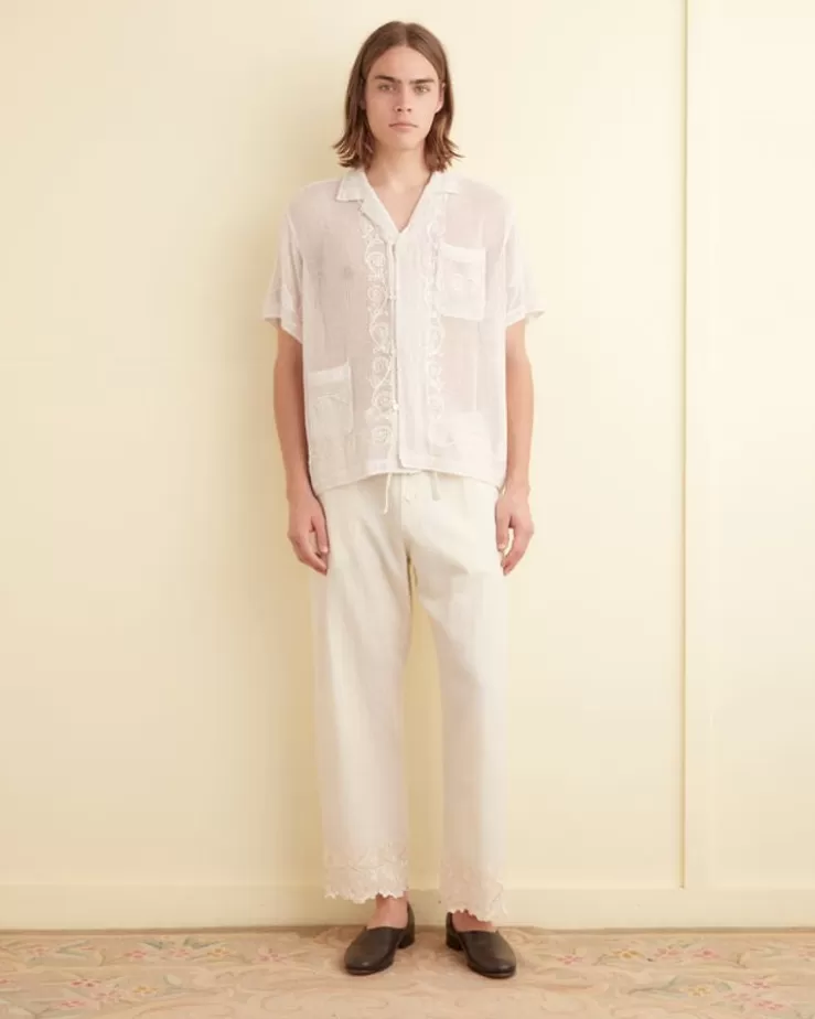 Hot BODE Mesh Filigree Short Sleeve Shirt