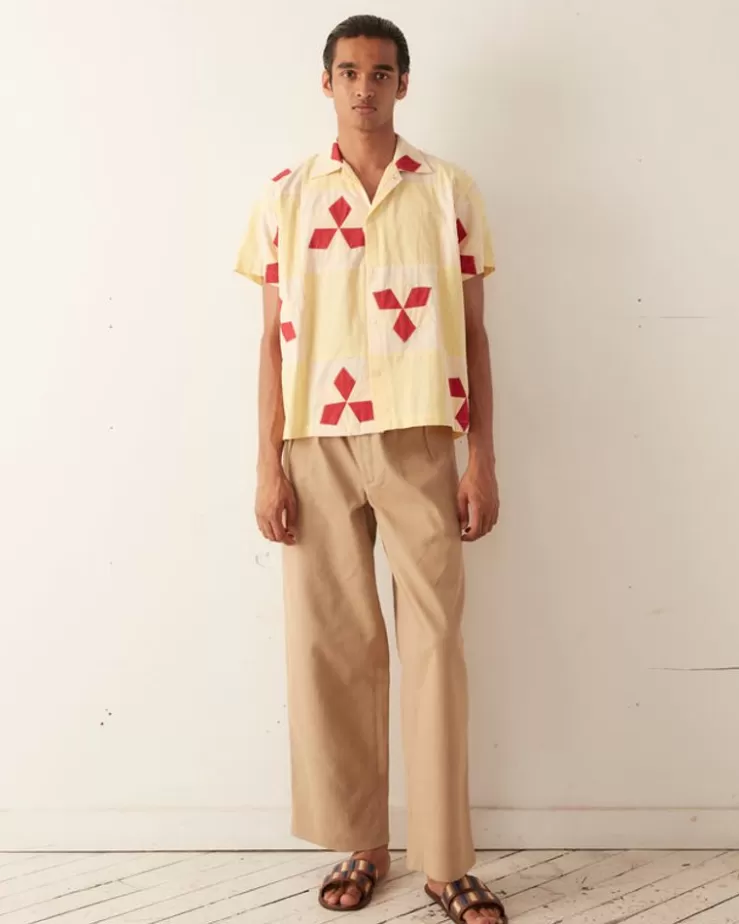 Discount BODE Novel Star Quilt Short Sleeve Shirt