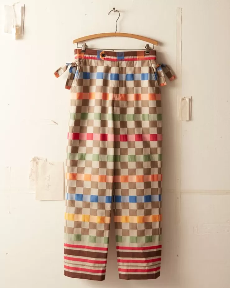 Cheap BODE Picnic Plaid Trousers