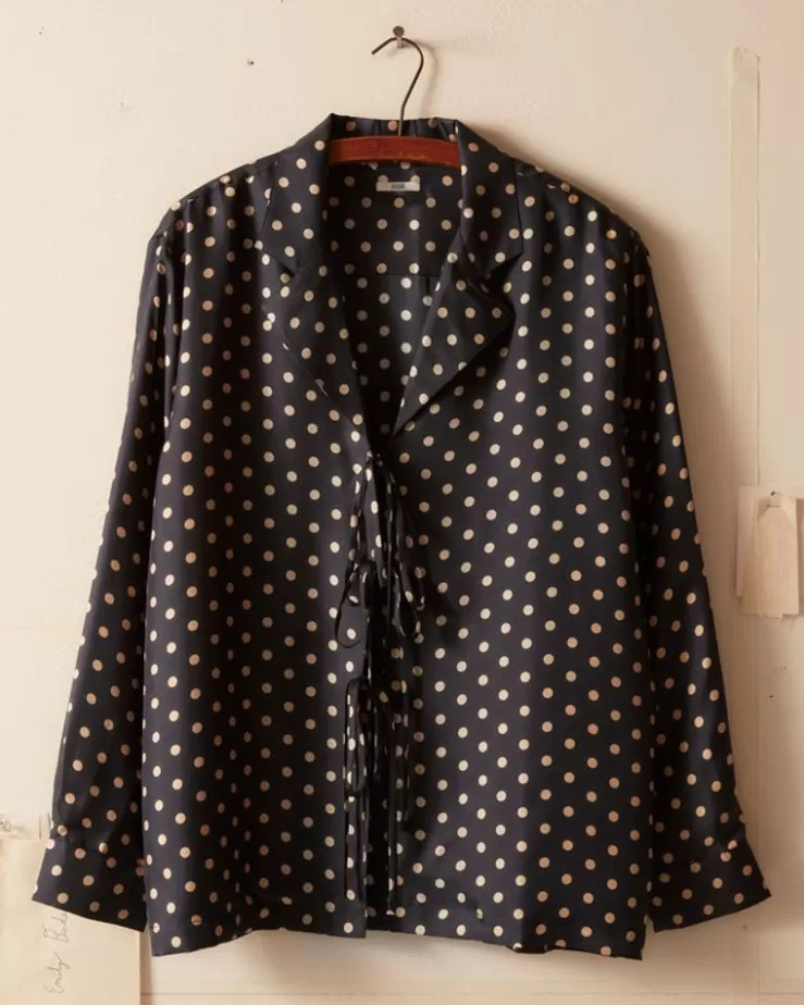 Online BODE Polka Dot Micro Tie Long Sleeve Shirt
