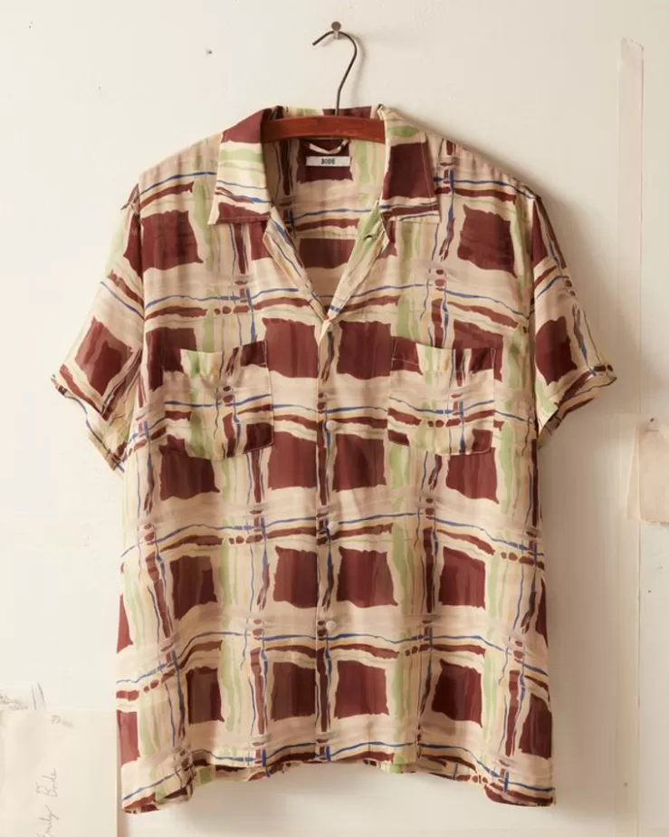 New BODE Ripple Plaid Short Sleeve Shirt