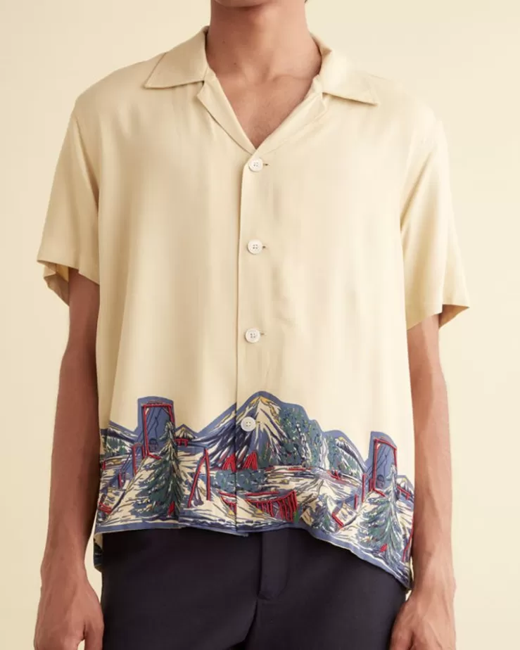 Hot BODE Ski Lift Short Sleeve Shirt Multi