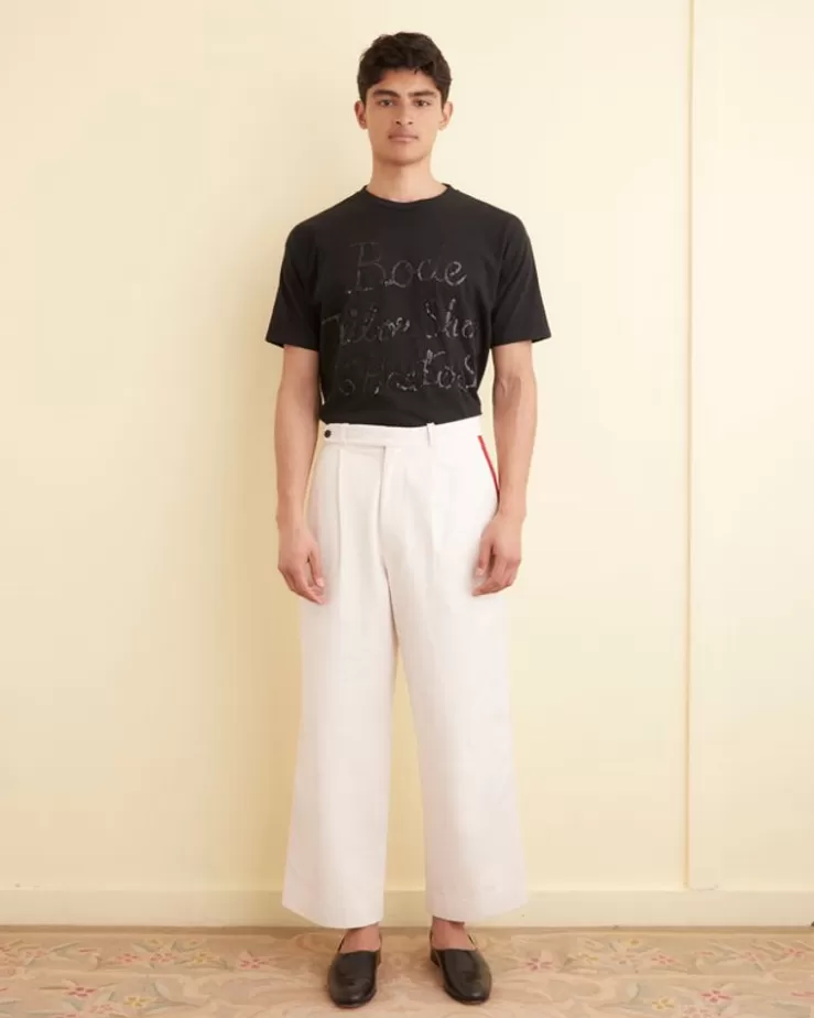 Best Sale BODE Skunk Tail Patch Trousers Red/White