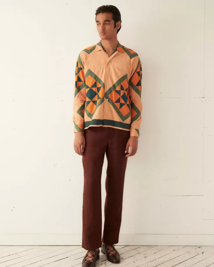 Hot BODE Star Quilt Long Sleeve Shirt