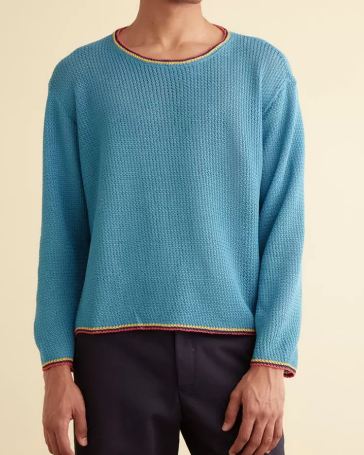 New BODE Treehouse Knit Pullover Blue