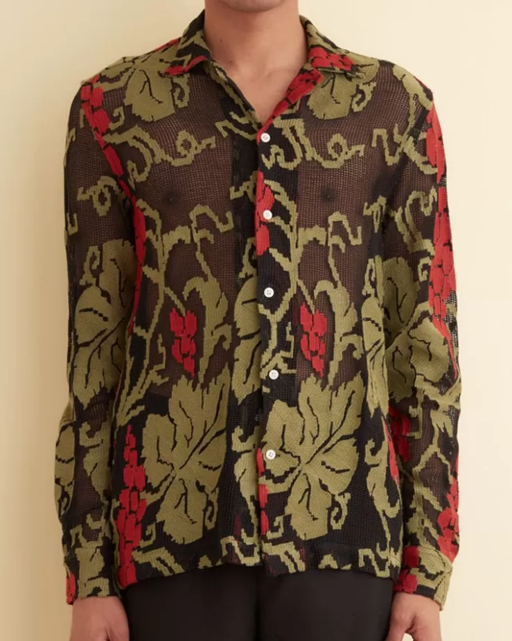 Online BODE Vineyard Mesh Long Sleeve Shirt