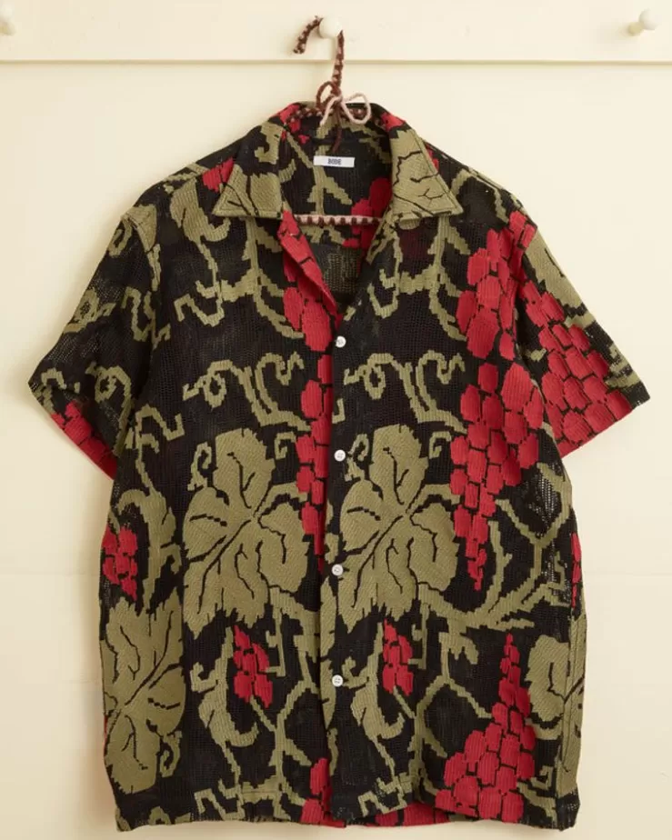 Discount BODE Vineyard Mesh Short Sleeve Shirt
