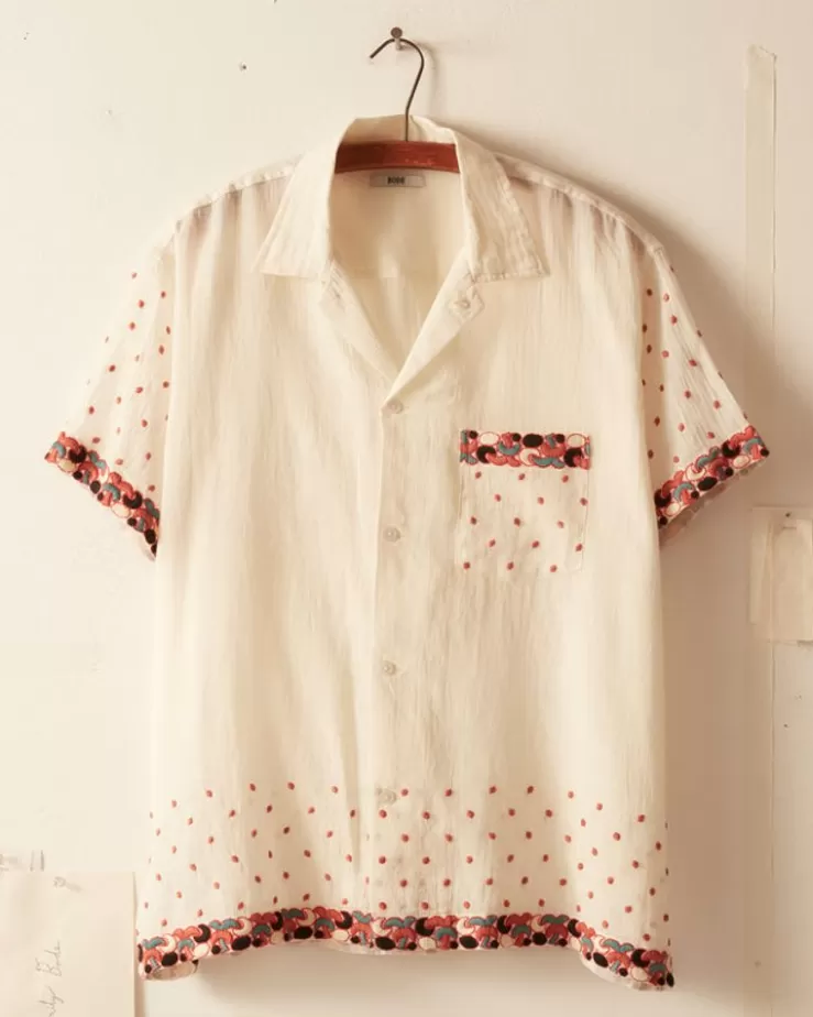 Cheap BODE Whirling Dot Short Sleeve Shirt