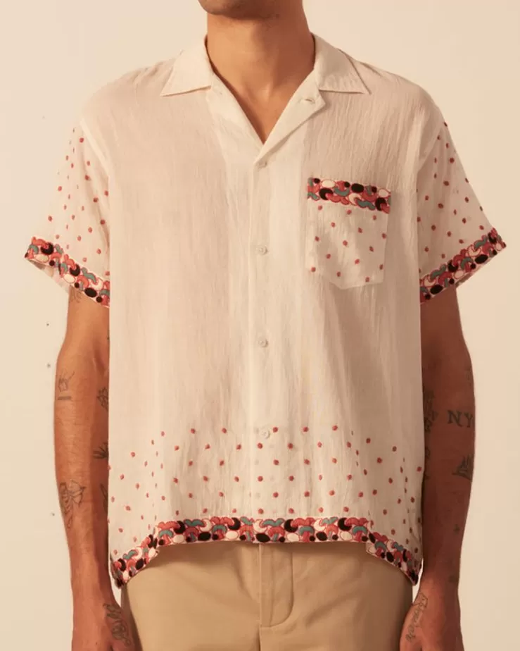 Cheap BODE Whirling Dot Short Sleeve Shirt