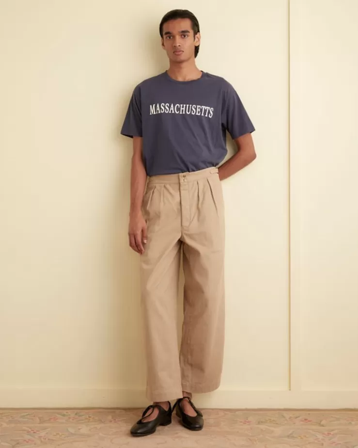 Hot BODE Wide Leg Snap Trousers - Khaki